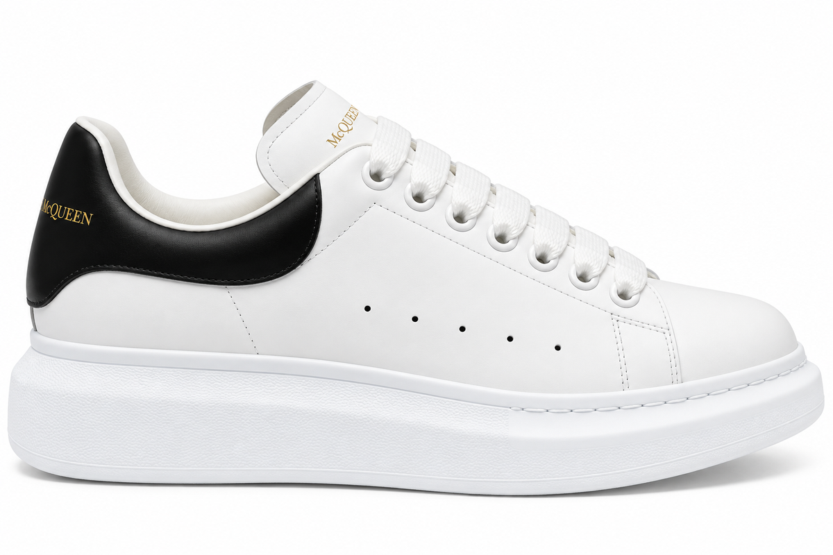 Alexander McQueen White - Black